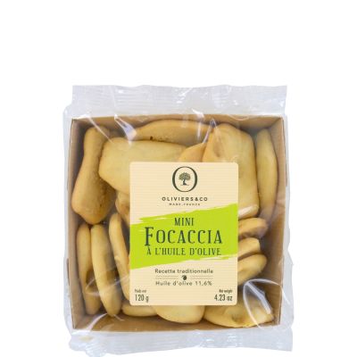 Mini Focaccia Crackers with Olive Oil