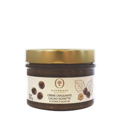 Crunchy cocoa and hazelnut cream