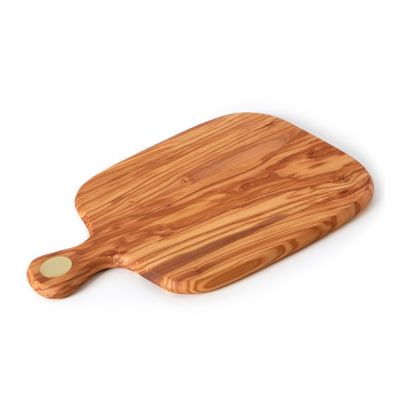 Olive wood “Racine” cutting board with handle
