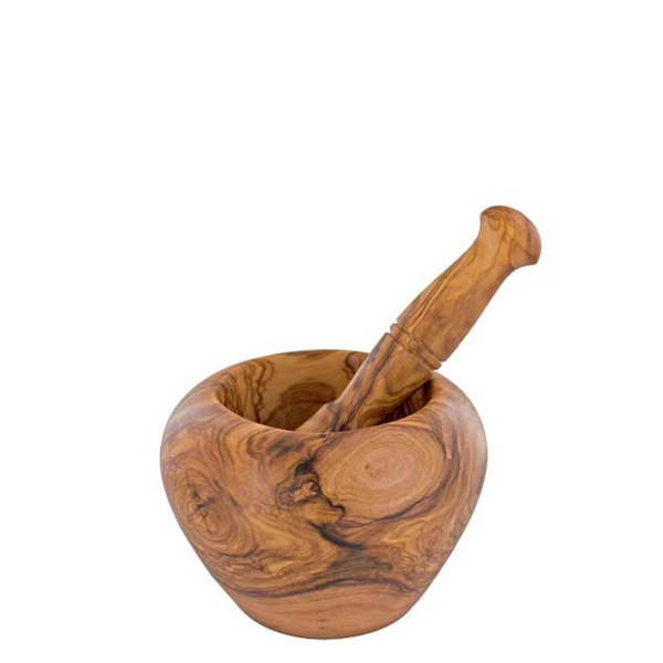 Mortar and Pestle Olive Wood