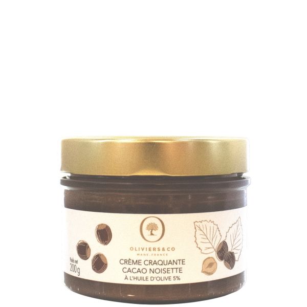 Crunchy cocoa and hazelnut cream