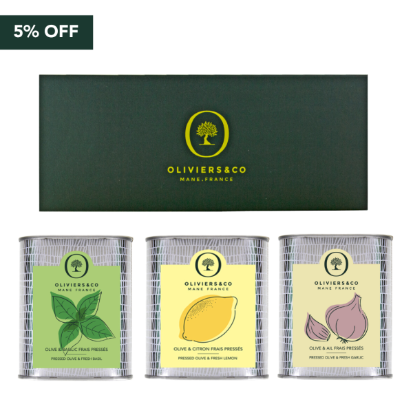 Aromatic Olive Oil Trio: Basil, Lemon, Garlic