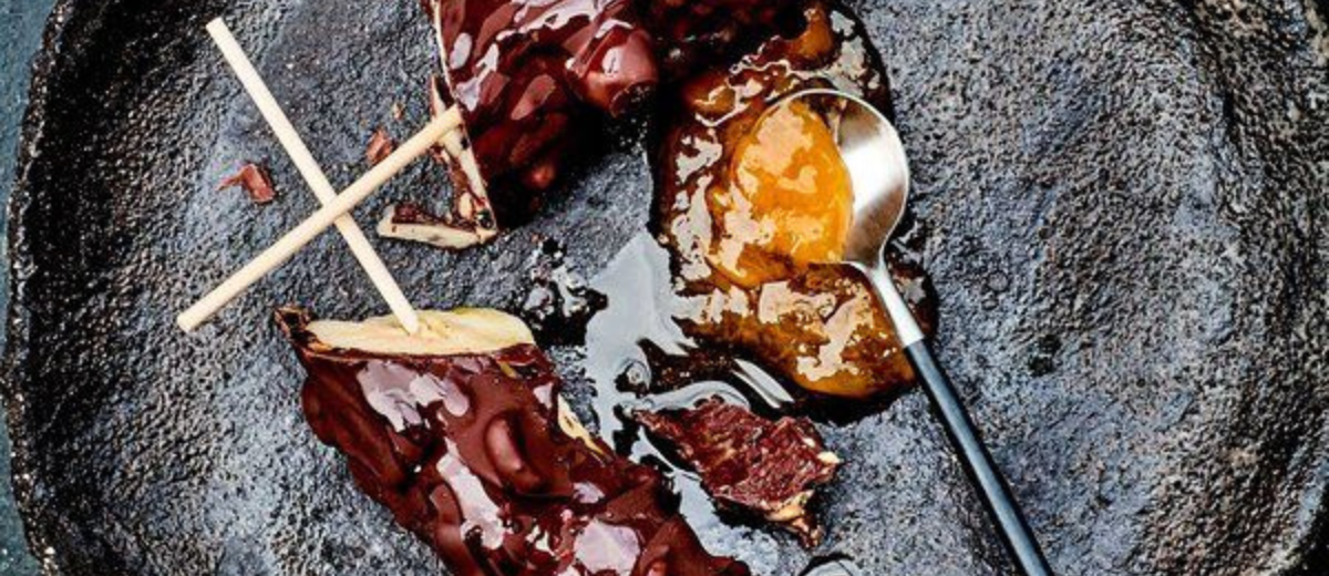 Chocolate-glazed Bananas