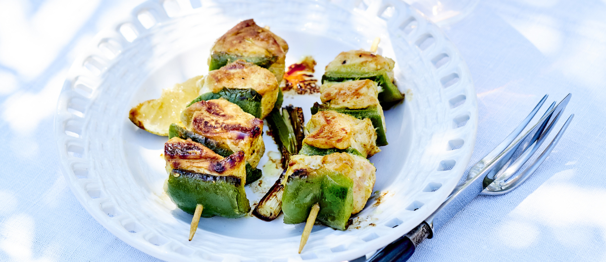 Lime Marinated Chicken Skewers