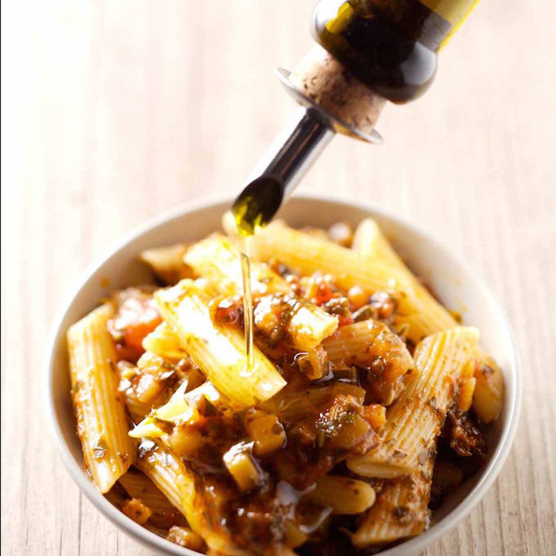 Penne Pasta with Puttanesca Sauce
