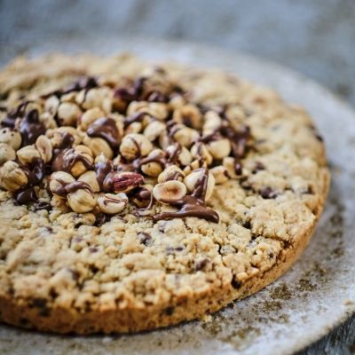 Chocolate Hazelnut Heart Cookie