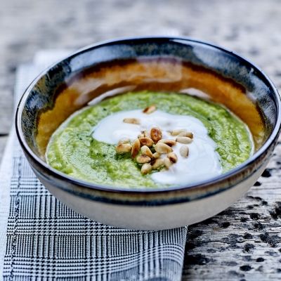 Zucchini Cream with Pesto Verde