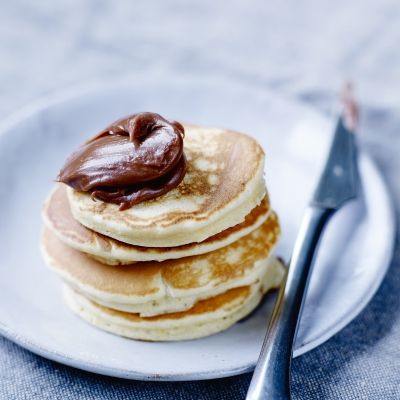 Pancakes with dulce de leche