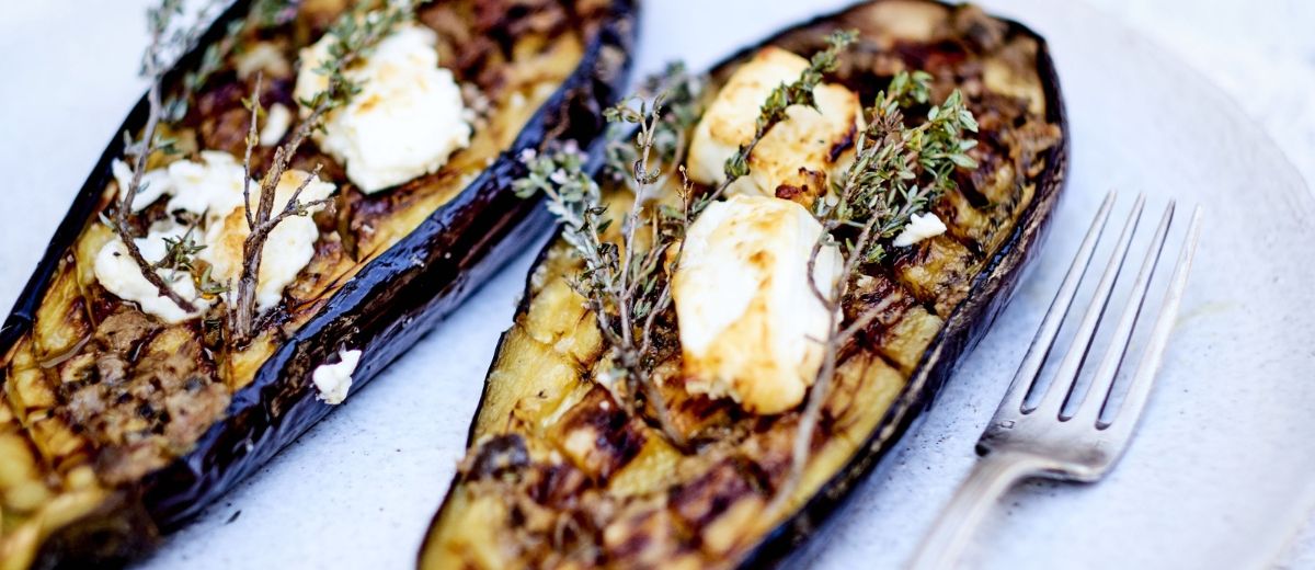 Marinated Eggplants & Feta