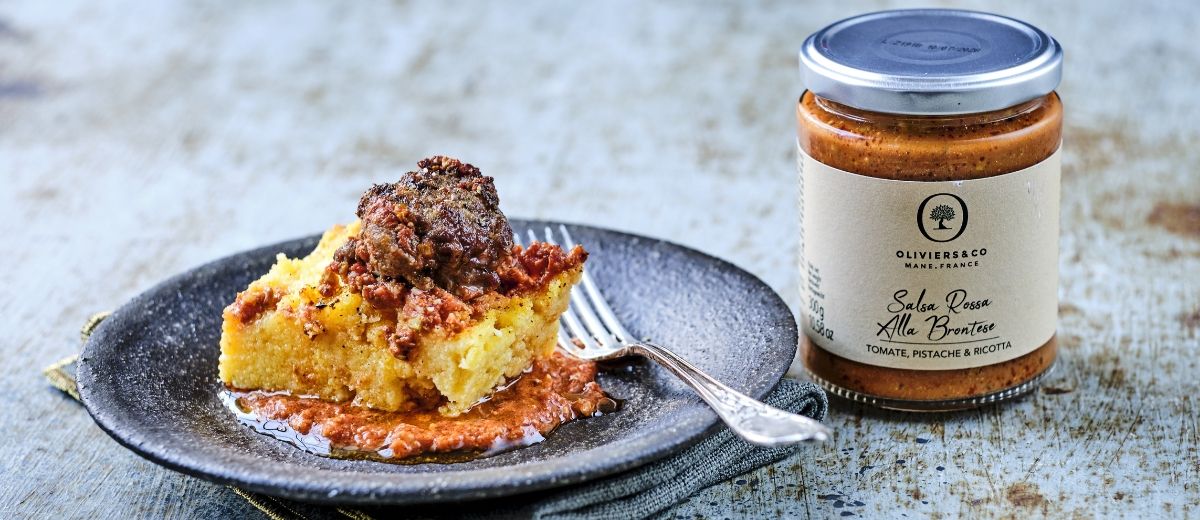 Polenta and herb meatballs