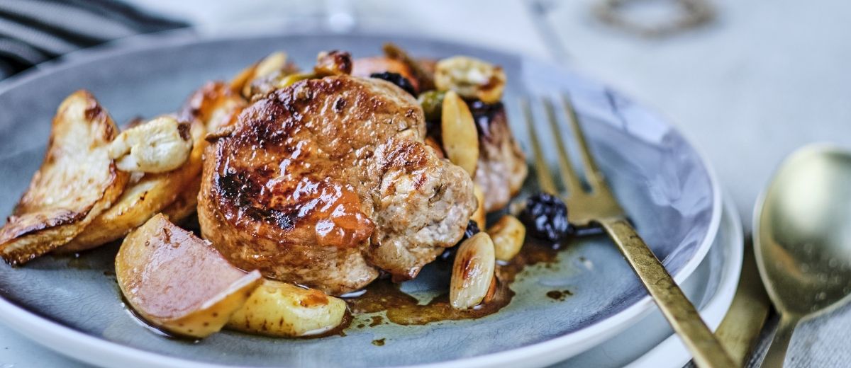 Honey & Dried Fruit Glazed Pork Tenderloin