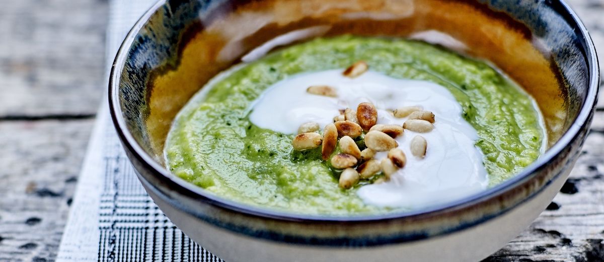 Zucchini Cream with Pesto Verde