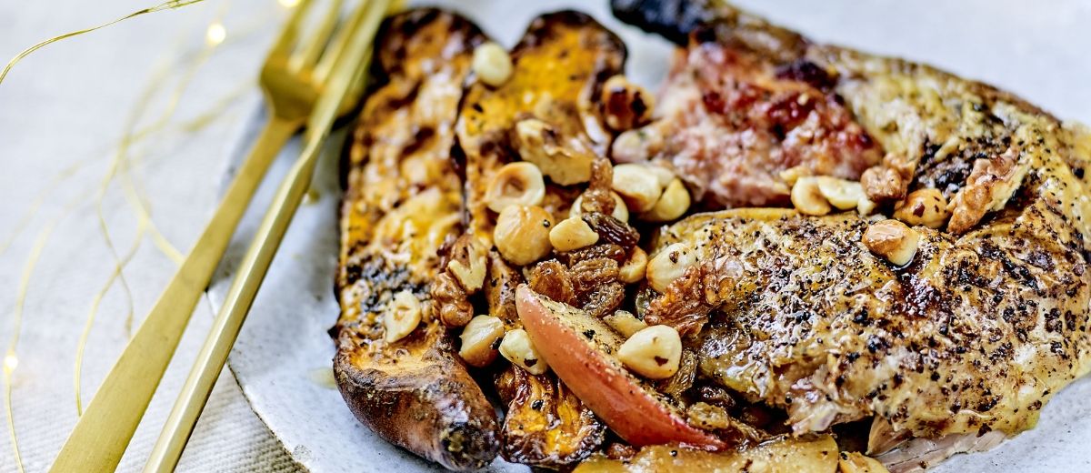 Guinea Fowl Stuffed with Dried Fruit