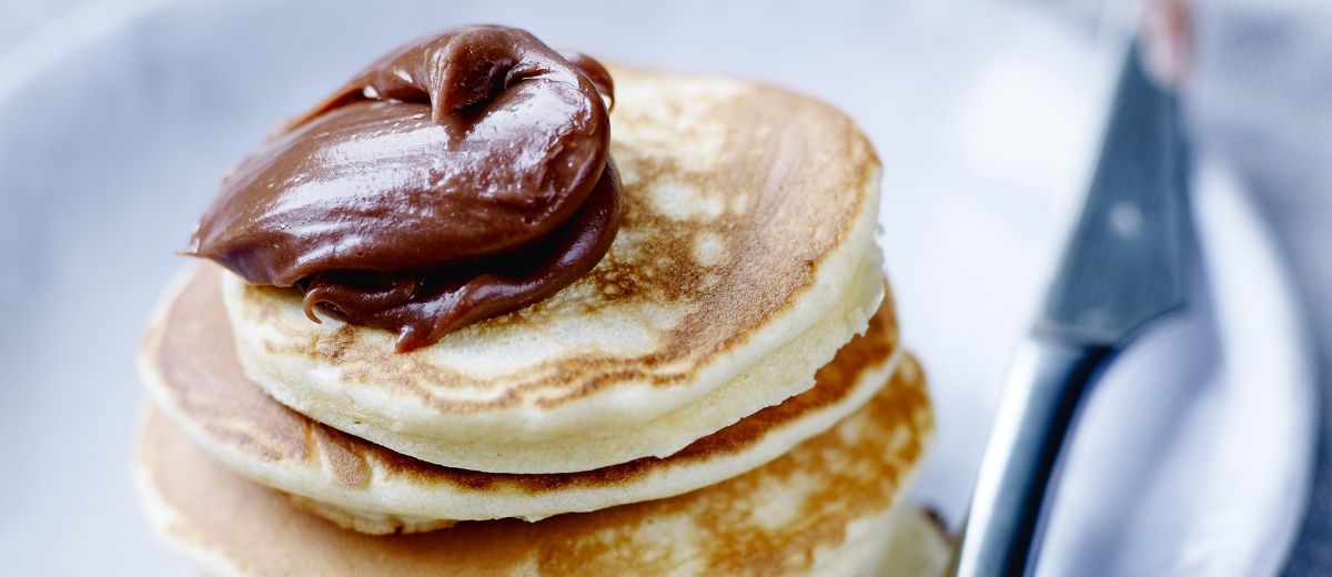 Pancakes with dulce de leche