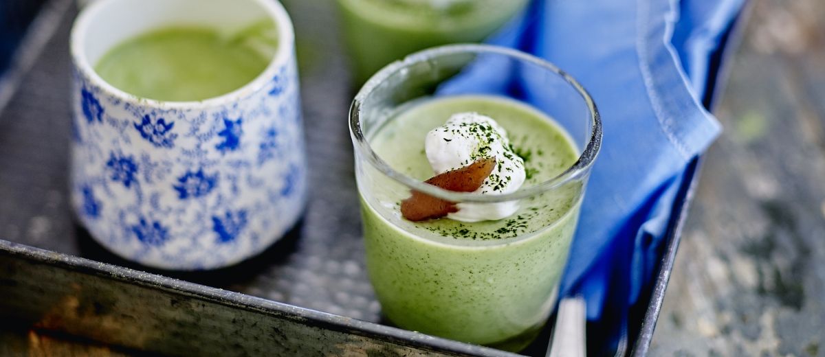 Savoury spring panacotta