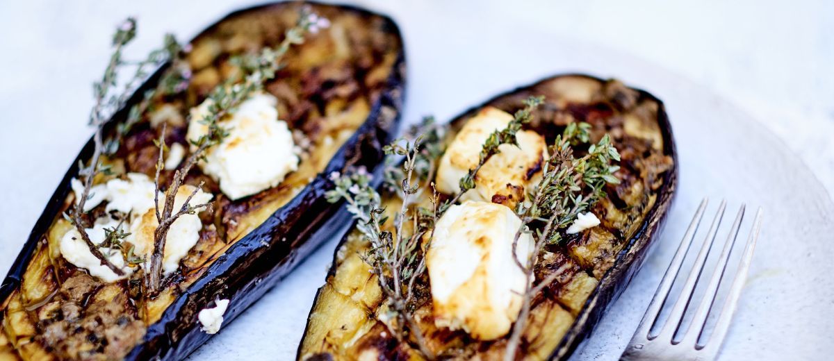 Marinated Eggplants & Feta