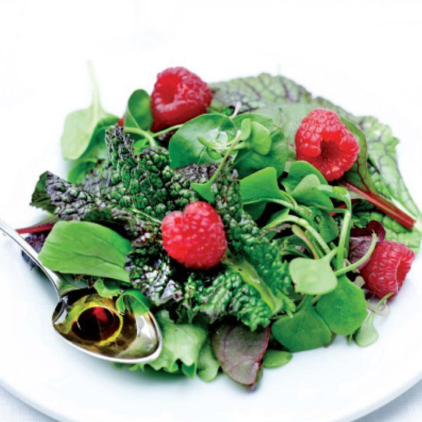 Salad Sprouts & Raspberries