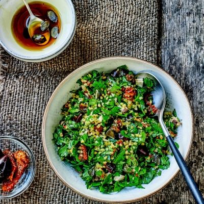 Lebanese autumn tabbouleh