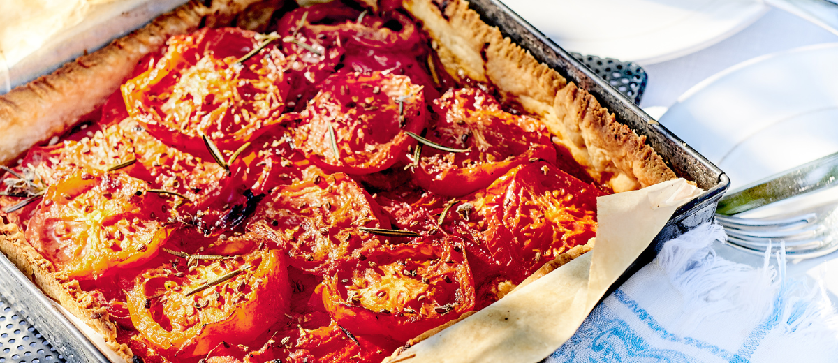 Tomato & Bell Pepper Pie