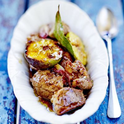 Caramelised Filet Mignon and roasted Figs