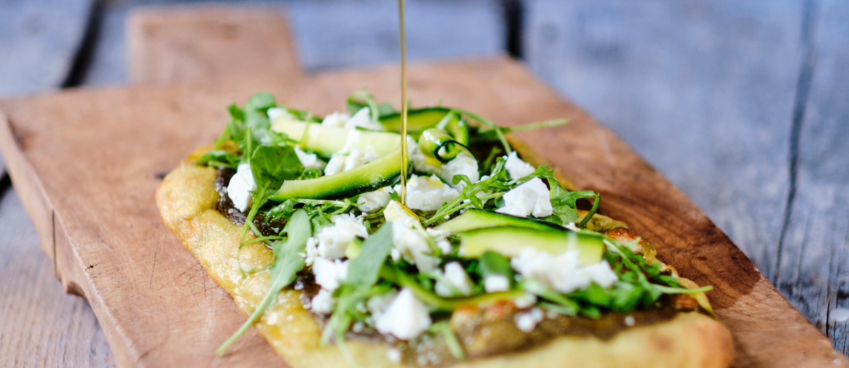 Mediterranean Zucchini Pinsa