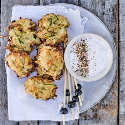 Zucchini Fritters with Feta and Za'atar
