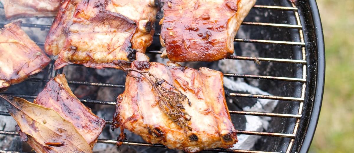 Grilled Ribs with Ginger & Garlic Marinade