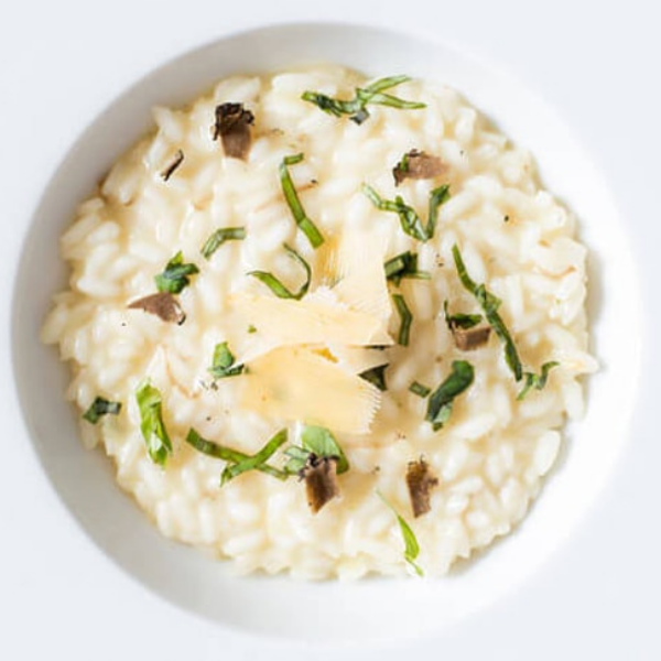 Parmesan Risotto with Black Truffle Oil